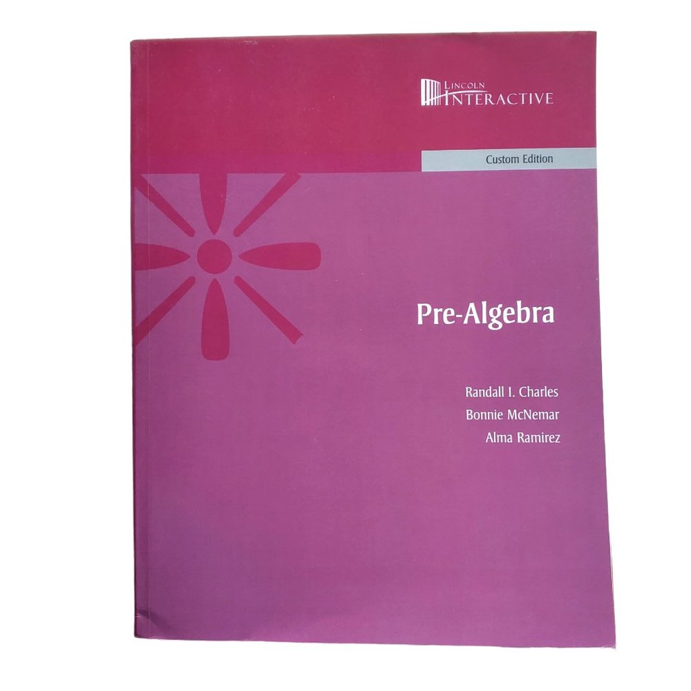 Lincoln Interactive Pre-Algebra Custom Edition Textbook